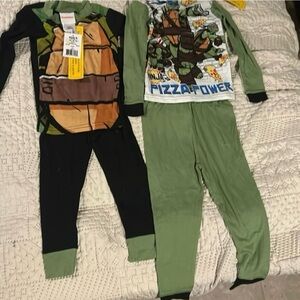Teenage Mutant Ninja Turtles Pajama Sets Size 4 NWT 3 sets 7 pieces total